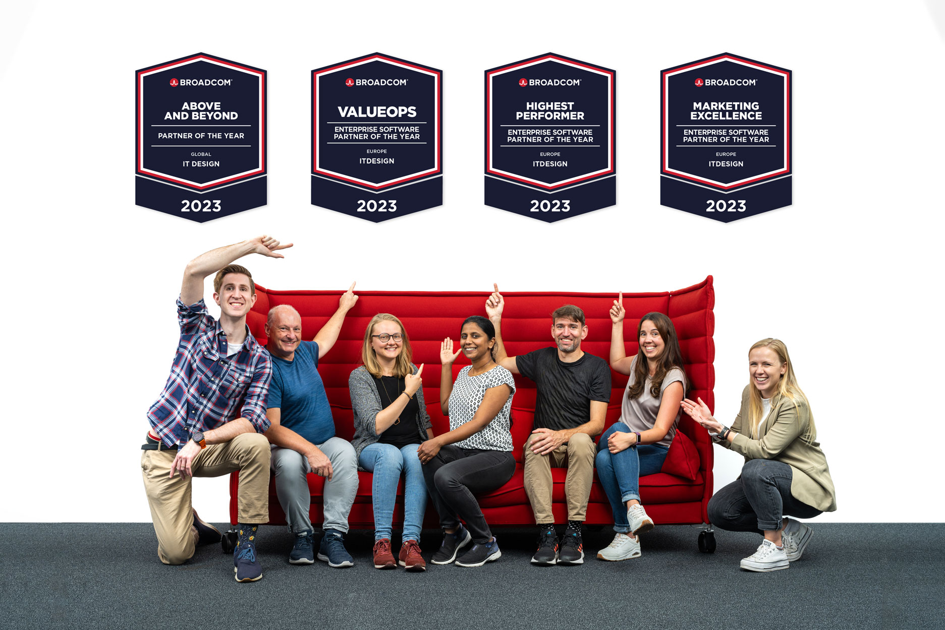 itdesign honored with four Broadcom Partner Awards in 2023