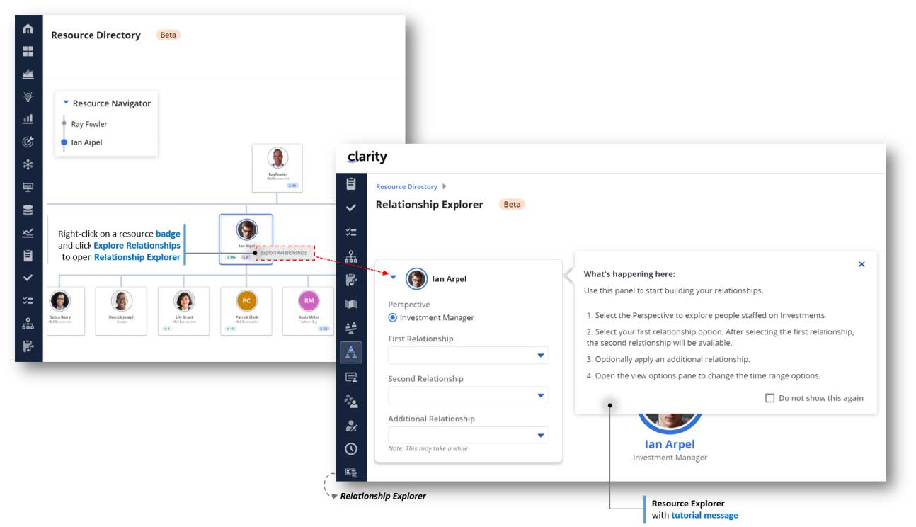Clarity Release 16.2.1: Relationship Explorer