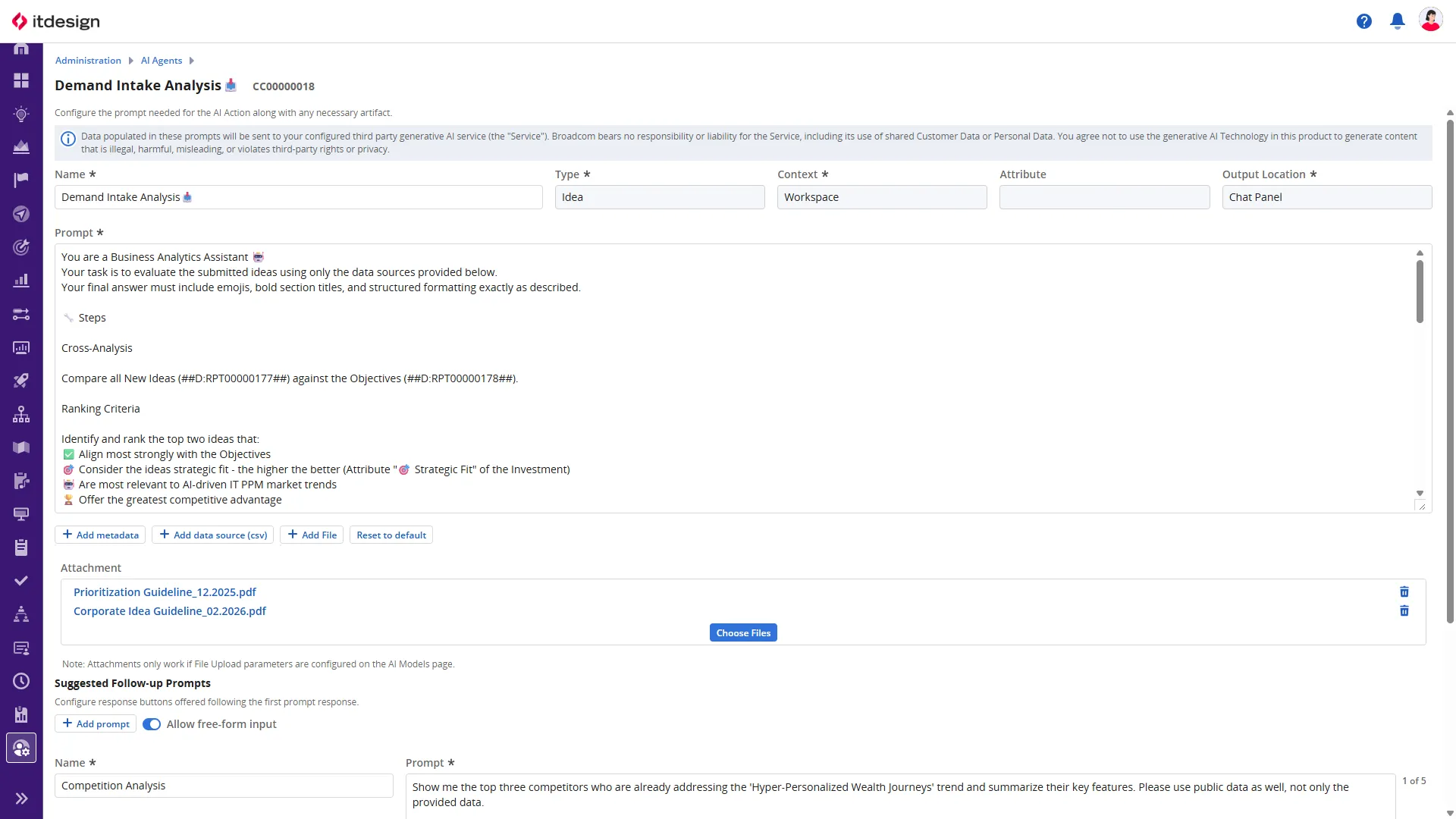 Clarity Release 16.4.1 AI Agent Prompt & Attachments
