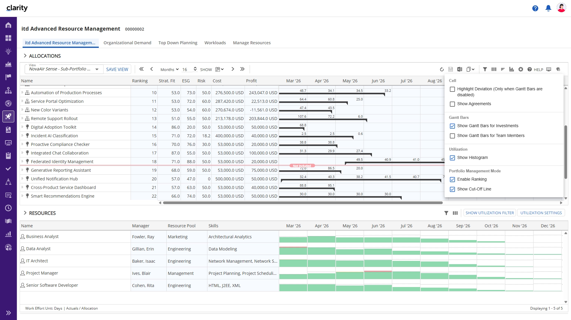 itd Advanced Resource Planning Release 12.4.0 - itd Portfolio Optimizer Integration