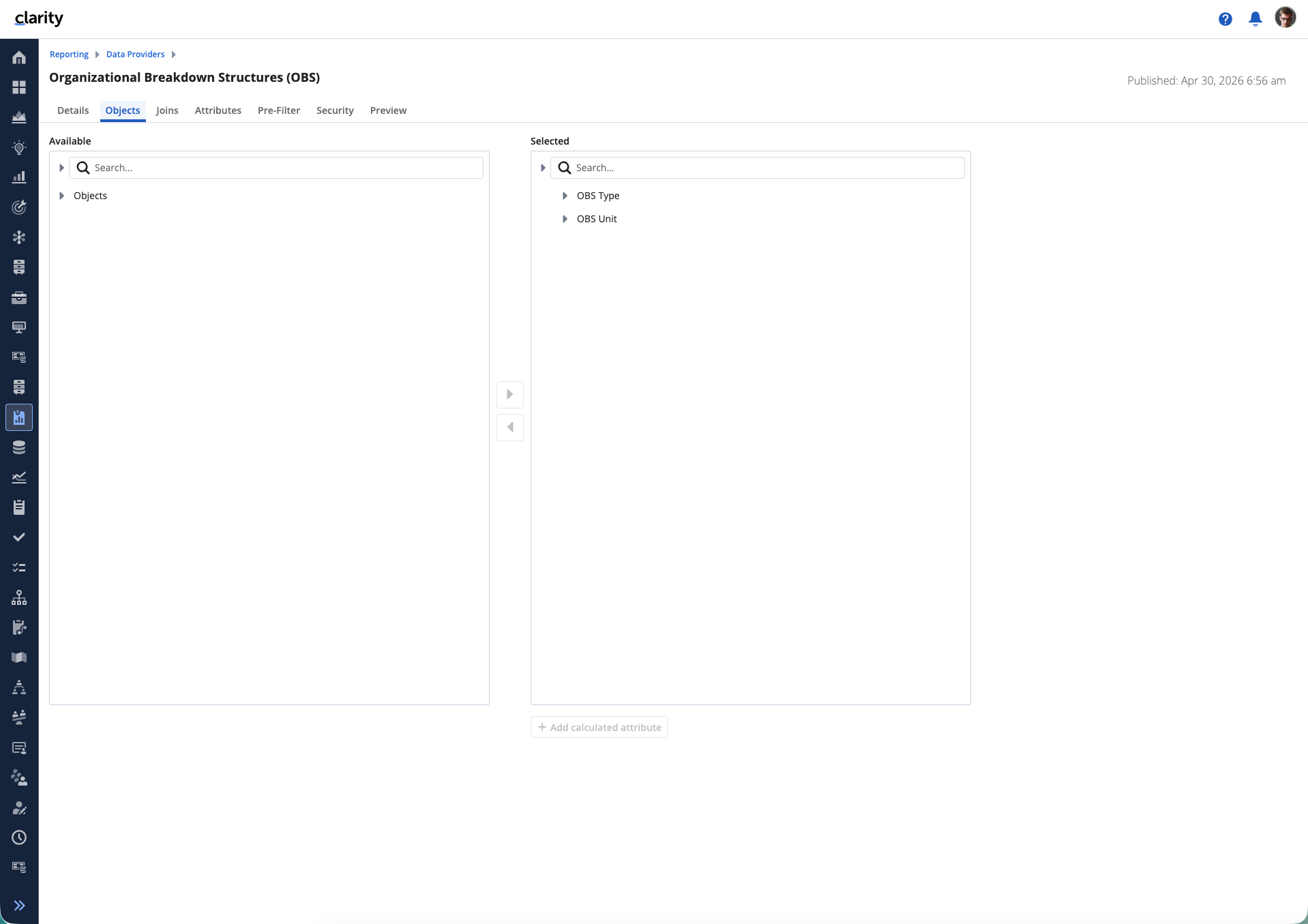 16.4.2 Clarity Release | Data Warehouse, Organisationsstrukturpläne